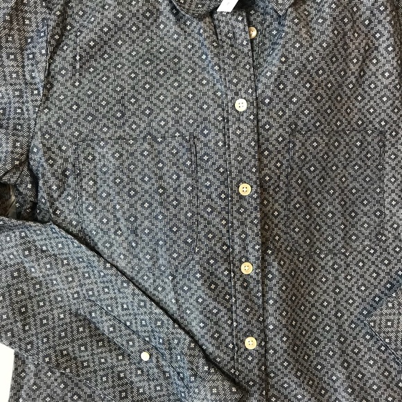 Ann Taylor Loft | Delicate Diamond Softened Shirt - Picture 6 of 6